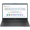 HP 15-fd0001sf Ordinateur Portable 15,6" FHD, PC Portable (Intel Celeron N100, RAM 4 Go, UFS 128 Go, Intel UHD Graphics, Windows