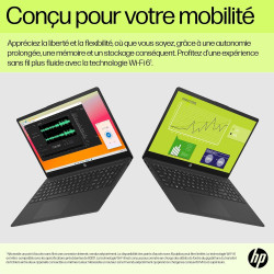 HP 15-fd0001sf Ordinateur Portable 15,6" FHD, PC Portable (Intel Celeron N100, RAM 4 Go, UFS 128 Go, Intel UHD Graphics, Windows