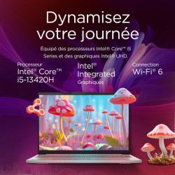 Lenovo IdeaPad Slim 5 16IRH10 - Ordinateur Portable 16'' WUXGA (Intel Core i5-13420H, RAM 16Go, SSD 1To, Intel UHD Graphics, Win