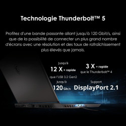 MSI Vector 16 HX AI A2XWHG-282FR : Intel Ultra 7 255HX – 16GB DDR5 – SSD 1TB – Nvidia RTX5070Ti 12GB – 16” QHD+ 240Hz – Windows 