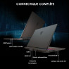 MSI Vector 16 HX AI A2XWHG-282FR : Intel Ultra 7 255HX – 16GB DDR5 – SSD 1TB – Nvidia RTX5070Ti 12GB – 16” QHD+ 240Hz – Windows 