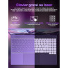 Ordinateur Portable Gaming 16 Pouces 12 + 512 Go Soutien Extension 1TB (HDD-2TB) 4 cœurs Celeron N5095 (jusqu'à 2,9 GHz)1920x120