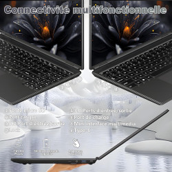 NOTODD Ordinateur Portable 16 Pouces 4 cœurs Celeron N5095 (jusqu'à 2,9 GHz),12+512GB SSD Soutien Extension 1TB,PC Portable Win1