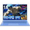 Ordinateur Portable 16 Pouces 4 cœurs Celeron N5095 (jusqu'à 2,9 GHz),12+512GB SSD Soutien Extension 1TB ,PC Portable Win11 Avec
