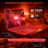 Ordinateur Portable Gaming 16 Pouces 12+512 Go Soutien Extension 2TB (HDD-2TB) 4 cœurs Celeron N5095 (jusqu'à 2,9 GHz)PC Gamer P
