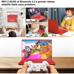 Ordinateur Portable Gaming 16 Pouces 12+512 Go Soutien Extension 2TB (HDD-2TB) 4 cœurs Celeron N5095 (jusqu'à 2,9 GHz)PC Gamer P