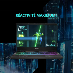 MSI Cyborg 15 B2RWFKG-015FR : Intel Core 7 240H - 16GB DDR5 - SSD 512GB - Nvidia RTX5060 8GB - 15.6' Full HD 144Hz - Windows 11 
