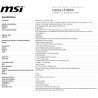 MSI Cyborg 15 B2RWFKG-015FR : Intel Core 7 240H - 16GB DDR5 - SSD 512GB - Nvidia RTX5060 8GB - 15.6' Full HD 144Hz - Windows 11 