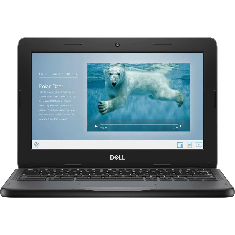 Dell Chromebook 3110 Ordinateur Portable, écran HD 11,6 Pouces (1366 x 768), processeur Intel Celeron N4500, 4 Go de RAM, eMMC 3