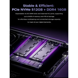 ACEMAGIC Pc Portable Gaming Ryzen 7 5700U (Jus qu'à 4,3GHz) DDR4*2,WiFi 6,Laptop 15.6 Pouces 16 Go RAM 512 Go SSD,1080 FHD,3*USB