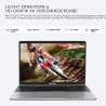 NOTODD Ordinateur Portable 14 Pouces,6 Go RAM+128 Go Soutien Extension SSD 1TB PC Portable Win11 Celeron J4105 Pas Cher 2.4+5G W