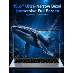 FUNYET 2026 Ordinateur Portable 15,6" CPU R7-6800H (jusqu'à 4,7 GHz) Gaming PC Portable 32Go LPDDR5 1To SSD Win11 Laptop, Type-C