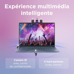 Lenovo Yoga Pro 7 14ASP10 - Ordinateur Portable 14.5'' 3K OLED Copilot+ (AMD Ryzen AI 9 365, RAM 32Go, SSD 1To, AMD Radeon 880M 