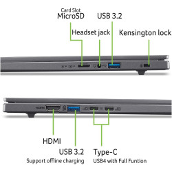 acer Aspire 16 I PC Portable 16" WUXGA I Copilot+ PC I Snapdragon X Plus X1-26-100 (IA) I 16Go RAM I 512Go SSD I Qualcomm Adreno