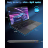 Pinstone 15,6" ordinateur portable 16go ram 512go ssd, pc portable celeron n5095 cpu, ouverture à 180° du portable, laptop compu