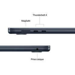 Apple MacBook Air 15 Pouces Ordinateur Portable avec Puce M4 : Conçu pour Apple Intelligence, Écran Liquid Retina de 15,3 Pouces