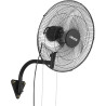 VEVOR Ventilateur Mural Industriel 45,7 cm, Ventilateur Oscillant pour Garage, Atelier, Entrepôt et Salle de Sport, 3 Vitesses, 