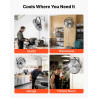 VEVOR Ventilateur Mural Industriel 50,5 cm Lot de 2, Ventilateur Mural pour Atelier, Garage, Entrepôt et Salle de Sport, 3 Vites