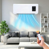 Générique Ventilateur Mural Air Froid et Chauffage avec Télécommande, Ventilateur Chaud/Froid à Poser ou Mural, Écran LCD, Minut