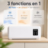 Générique Ventilateur Mural Air Froid et Chauffage avec Télécommande, Ventilateur Chaud/Froid à Poser ou Mural, Écran LCD, Minut