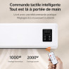 Générique Ventilateur Mural Air Froid et Chauffage avec Télécommande, Ventilateur Chaud/Froid à Poser ou Mural, Écran LCD, Minut