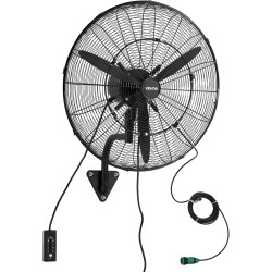 VEVOR Ventilateur Mural Industriel Brumisateur 61 cm, Ventilateur Oscillant pour Garage, Atelier, Entrepôt et Salle de Sport, Pr