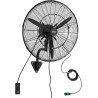 VEVOR Ventilateur Mural Industriel Brumisateur 61 cm, Ventilateur Oscillant pour Garage, Atelier, Entrepôt et Salle de Sport, Pr