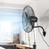 VEVOR Ventilateur Mural Industriel Brumisateur 61 cm, Ventilateur Oscillant pour Garage, Atelier, Entrepôt et Salle de Sport, Pr