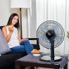 Taurus Boreal 12 Elegance - Ventilateur de table 45W, 5 lames, système d'oscillation et d'inclinaison, 3 vitesses, diamètre 30cm