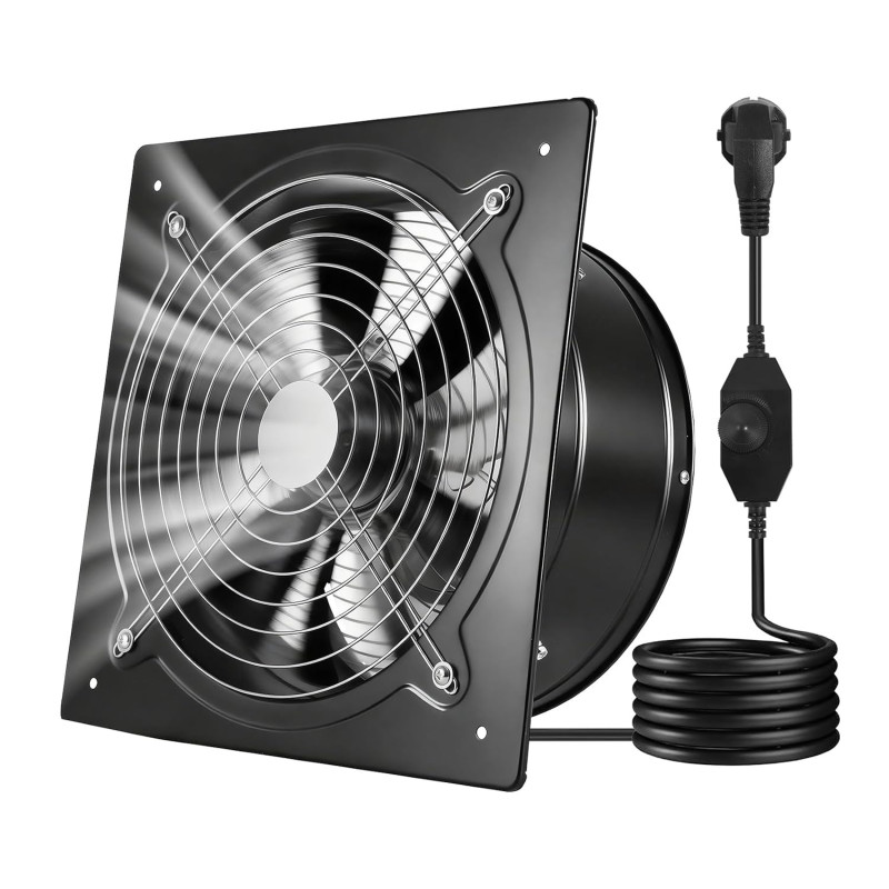 VEVOR Ventilateur Extraction Mural 30,5 cm Ventilateur Extracteur 2647 m³/h Extracteur d'Air pour Grenier, Garage, Sous-sol, Ate