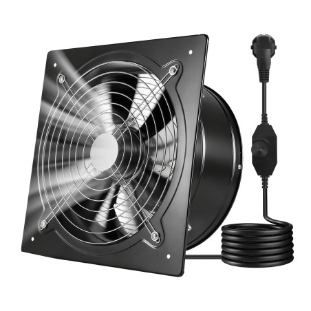 VEVOR Ventilateur Extraction Mural 30,5 cm Ventilateur Extracteur 2647 m³/h Extracteur d'Air pour Grenier, Garage, Sous-sol, Ate