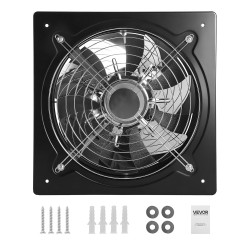 VEVOR Ventilateur Extraction Mural 30,5 cm Ventilateur Extracteur 2647 m³/h Extracteur d'Air pour Grenier, Garage, Sous-sol, Ate