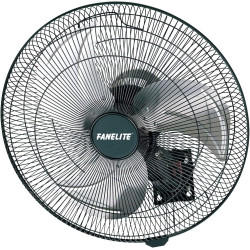 Fanelite - Ventilateur mural 45T-W - Diamètre 45 cm - 3 vitesses - Avec cordons - Oscillant ou fixe - Professionnel - Fort débit