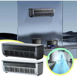 Générique Ventilateur mural sans perçage, unité de refroidissement portable pour cuisine chambre camping car, ventilateur silenc