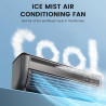 Générique Ventilateur mural sans perçage, unité de refroidissement portable pour cuisine chambre camping car, ventilateur silenc