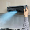 Générique Ventilateur mural sans perçage, unité de refroidissement portable pour cuisine chambre camping car, ventilateur silenc