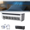 Générique Ventilateur mural sans perçage, unité de refroidissement portable pour cuisine chambre camping car, ventilateur silenc