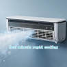 Générique Ventilateur mural sans perçage, unité de refroidissement portable pour cuisine chambre camping car, ventilateur silenc