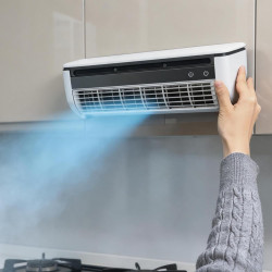 Générique Ventilateur mural sans perçage, unité de refroidissement portable pour cuisine chambre camping car, ventilateur silenc