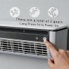 Générique Ventilateur mural sans perçage, unité de refroidissement portable pour cuisine chambre camping car, ventilateur silenc