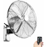 Ventilateur oscillant mural rétro en métal avec télécommande – ventilateur extérieur de 45,7 cm for terrasse, chambre étanche, 3
