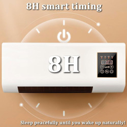 Climatiseur sans conduit, 2 en 1 à fixation murale chaude et froide, super silencieux avec télécommande, installation facile pou