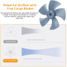 Ventilateur Solaire Mural Silencieux Télécommande, 3 Vitesses Oscillant Avec Minuterie, Inclinaison Réglable, Intérieur Extérieu