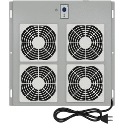 Unité de ventilation avec 4 ventilateurs et thermostat pour armoires réseau d'extérieur