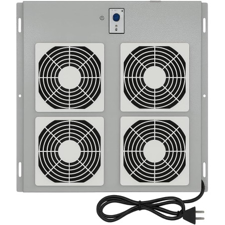 Unité de ventilation avec 4 ventilateurs et thermostat pour armoires réseau d'extérieur