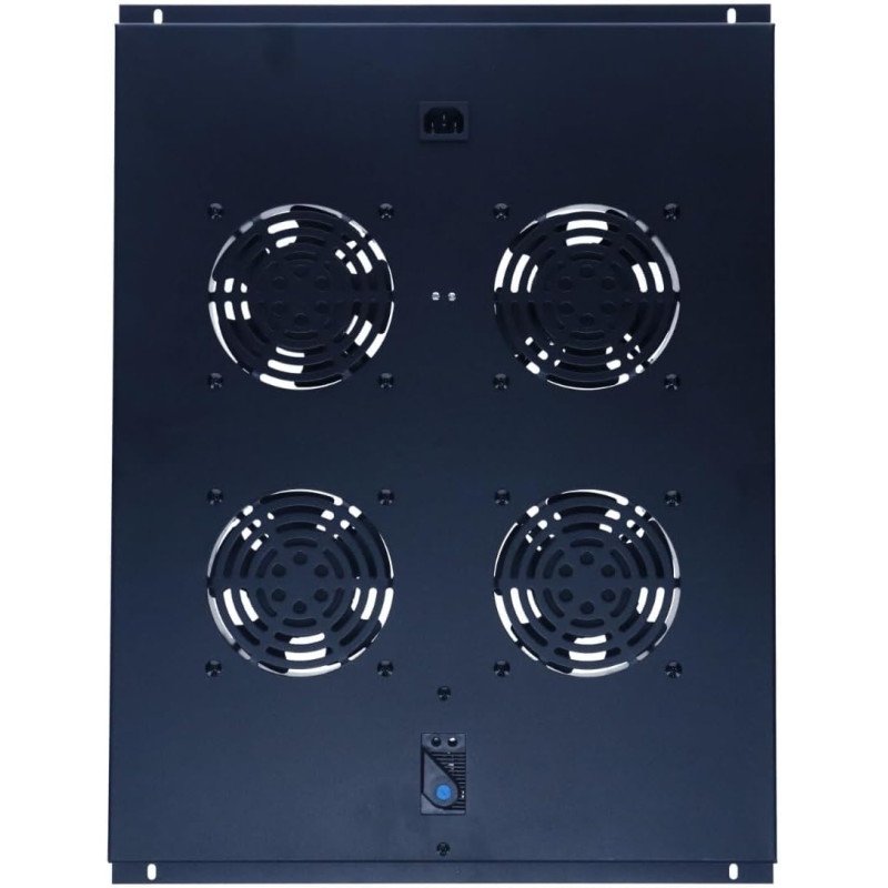 Set de Ventilateurs avec 4 Ventilateurs et Thermostat adaptés aux Baies de 800 mm de Profondeur