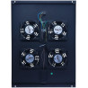 Set de Ventilateurs avec 4 Ventilateurs et Thermostat adaptés aux Baies de 800 mm de Profondeur