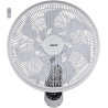 Fanelite - Ventilateur mural FVM45-1 - Diamètre 45 cm - 3 vitesses - Avec télécommande - Minuterie - Grille et hélice plastiques
