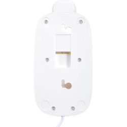 Ventilateur mural alimenté par USB avec télécommande amovible, 4 réglages de vitesse et fonction minuterie pour tente domestique