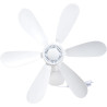 Ventilateur mural alimenté par USB avec télécommande amovible, 4 réglages de vitesse et fonction minuterie pour tente domestique